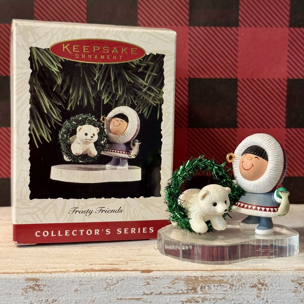 1994 Hallmark Frosty Friends #15 Christmas Keepsake Ornament | Eskimo & Bear